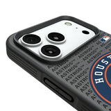Houston Astros Text Backdrop Bump Phone Case for Apple iPhone