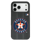 Houston Astros Text Backdrop Bump Phone Case for Apple iPhone