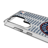 Houston Astros Text Backdrop Clear Phone Case for Samsung Galaxy