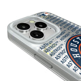 Houston Astros Text Backdrop Glitter Phone Case for Apple iPhone