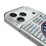 Houston Astros Text Backdrop Glitter Phone Case for Apple iPhone