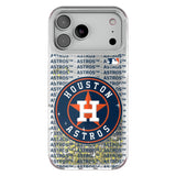 Houston Astros Text Backdrop Glitter Phone Case for Apple iPhone
