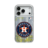 Houston Astros Text Backdrop Glitter Phone Case for Apple iPhone