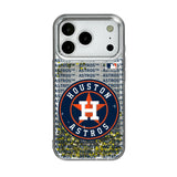 Houston Astros Text Backdrop Glitter Phone Case for Apple iPhone