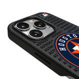 Houston Astros Text Backdrop MagSafe Compatible Phone Case for Apple iPhone