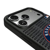 Houston Astros Text Backdrop MagSafe Compatible Phone Case for Apple iPhone