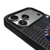 Houston Astros Text Backdrop MagSafe Compatible Phone Case for Apple iPhone
