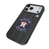 Houston Astros Text Backdrop MagSafe Compatible Phone Case for Apple iPhone