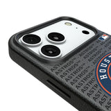 Houston Astros Text Backdrop MagSafe Compatible Phone Case for Apple iPhone