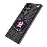 Houston Astros Text Backdrop MagSafe Compatible Phone Case for Samsung Galaxy