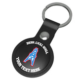 Houston Oilers Historic Collection Personalized Insignia Black Airtag Holder