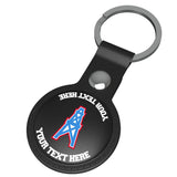 Houston Oilers Historic Collection Personalized Insignia Black Airtag Holder