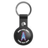Houston Oilers Historic Collection Personalized Insignia Black Airtag Holder