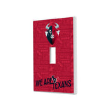 Houston Texans Deco Hidden-Screw Light Switch Plate
