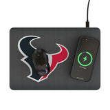 Houston Texans Linen 15-Watt Wireless Charger and Mouse Pad