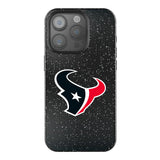 Houston Texans Linen Black Bling Phone Case for Apple iPhone