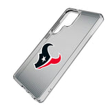 Houston Texans Linen Clear Phone Case for Samsung Galaxy