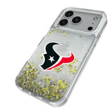 Houston Texans Linen Glitter Phone Case for Apple iPhone