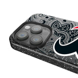 Houston Texans Paisley Black Bling Phone Case for Apple iPhone