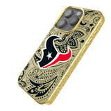 Houston Texans Paisley Bling Phone Case for Apple iPhone