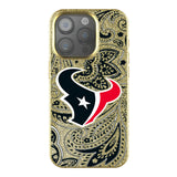 Houston Texans Paisley Bling Phone Case for Apple iPhone