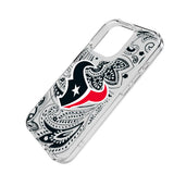 Houston Texans Paisley Clear Phone Case for Apple iPhone