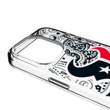 Houston Texans Paisley Clear Phone Case for Apple iPhone