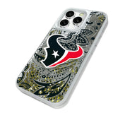 Houston Texans Paisley Glitter Phone Case for Apple iPhone
