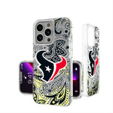 Houston Texans Paisley Glitter Phone Case for Apple iPhone