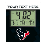 Houston Texans Personalized Color Block Wall Clock
