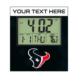 Houston Texans Personalized Color Block Wall Clock