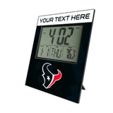 Houston Texans Personalized Color Block Wall Clock