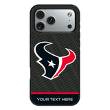 Houston Texans Personalized EndZone Plus Bump Phone Case for Apple iPhone