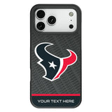 Houston Texans Personalized EndZone Plus Bump Phone Case for Apple iPhone
