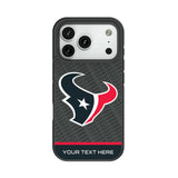 Houston Texans Personalized EndZone Plus Bump Phone Case for Apple iPhone