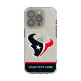 Houston Texans Personalized EndZone Plus Clear Phone Case for Apple iPhone