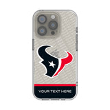 Houston Texans Personalized EndZone Plus Clear Phone Case for Apple iPhone