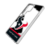 Houston Texans Personalized EndZone Plus Clear Phone Case for Samsung Galaxy
