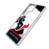 Houston Texans Personalized EndZone Plus Clear Phone Case for Samsung Galaxy