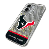 Houston Texans Personalized EndZone Plus Glitter Phone Case for Apple iPhone