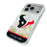 Houston Texans Personalized EndZone Plus Glitter Phone Case for Apple iPhone
