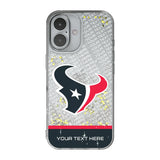 Houston Texans Personalized EndZone Plus Glitter Phone Case for Apple iPhone