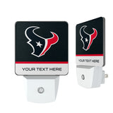 Houston Texans Personalized Endzone Solid Night Light 2-Pack