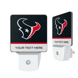 Houston Texans Personalized Endzone Solid Night Light 2-Pack