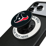 Houston Texans Personalized Endzone Solid PopSockets Magnetic Phone Grip and Stand