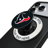 Houston Texans Personalized Endzone Solid PopSockets Magnetic Phone Grip and Stand
