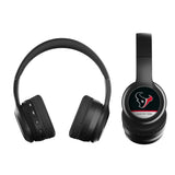 Houston Texans Personalized Endzone Solid Wireless Over-Ear BT Headphones With Case