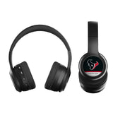 Houston Texans Personalized Endzone Solid Wireless Over-Ear BT Headphones With Case