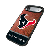 Houston Texans Personalized Football Bump Phone Case for Apple iPhone