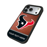 Houston Texans Personalized Football Bump Phone Case for Apple iPhone